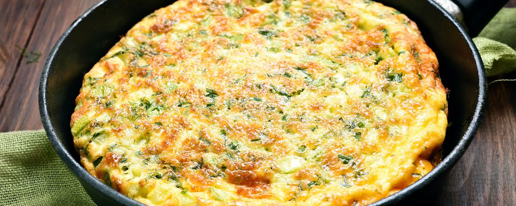 Frittata — омлет из кабачков.